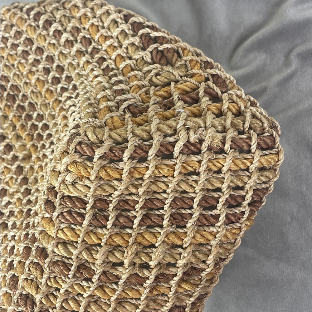 Talbots Wooden Handle Rope Bag - Picture 5 of 16